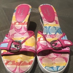 Good as new authentic COACH wedges
